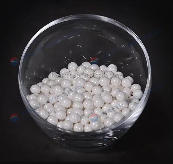 Billes d'oxyde de zirconium stabilisé à l'yttrium de 3 mm, média de polissage par culbutage en zircone -4-Zirconia ceramic sand,Ceramic Bead-Haixu Abrasive