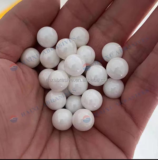 Billes d'oxyde de zirconium stabilisé à l'yttrium de 3 mm, média de polissage par culbutage en zircone -6-Zirconia ceramic sand,Ceramic Bead-Haixu Abrasive